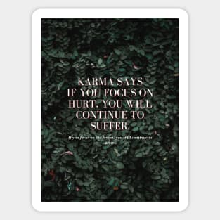 Karma says Sticker